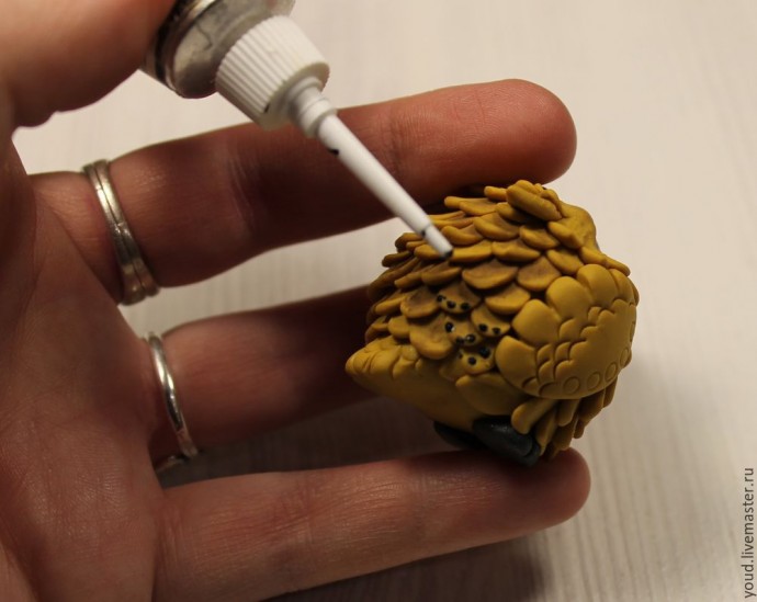 Совёнок из полимерной глины Совёнок из полимерной глины