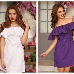 Как сшить платье с оборкой (воланом) на плечах