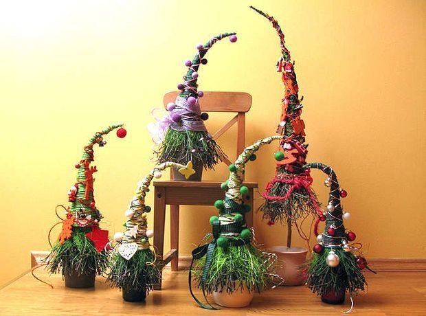 Необычные поделки из елочных и сосновых веток Необычные поделки из елочных и сосновых веток