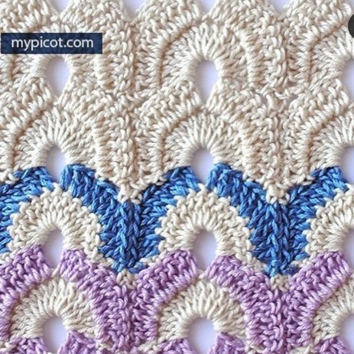 Очень красивый узор крючком