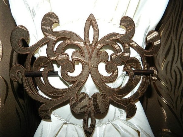 Шикарный подхват для штор своими руками