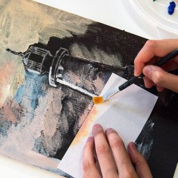 ​Техника "сухой" кисти