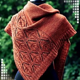Красивая шаль спицами