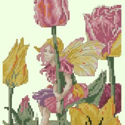 Фея в цветах