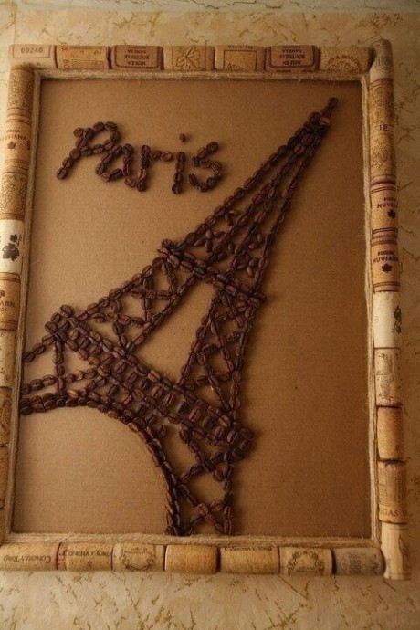 Ароматные картины из кофейных зерен