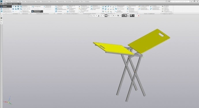 Самодельный складной столик или верстак