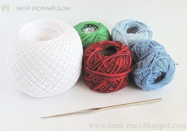 Цветок крючком