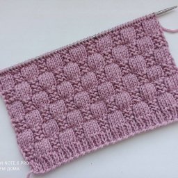 ​Рельефный узор спицами