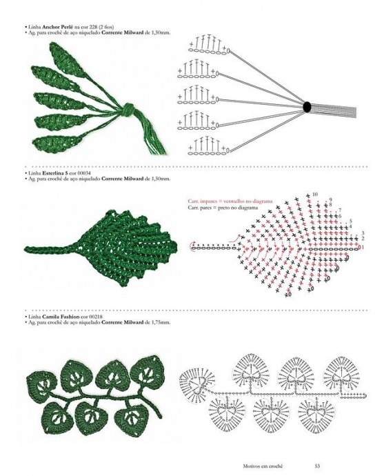 ​Листики крючком