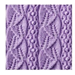 Очень красивый ажурный узор спицами