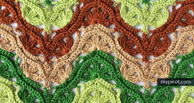 Очень красивый многоцветный узор "Миссони"