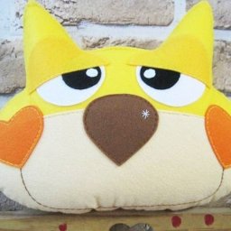 Подушка из фетра "Печальный кот"