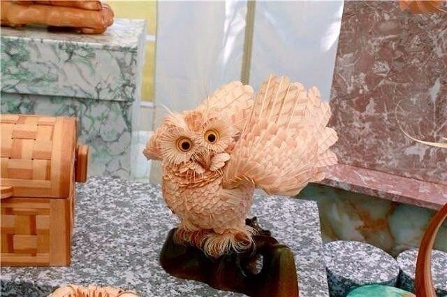 ​Шедевры из стружки дерева