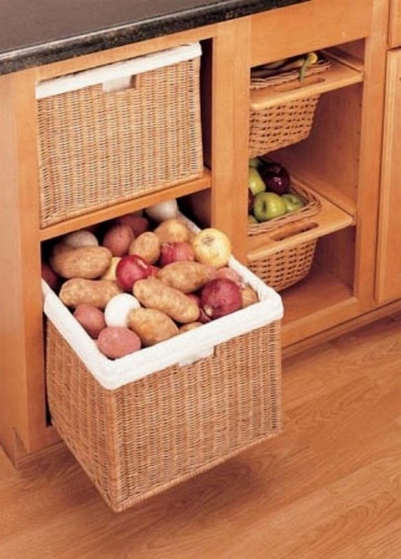 Удобные системы хранения овощей и фруктов