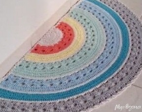 ​Вяжем придверные коврики