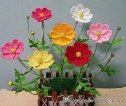 Восхитительные вязаные цветочки