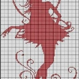 ​Вышиваем силуэты феечек