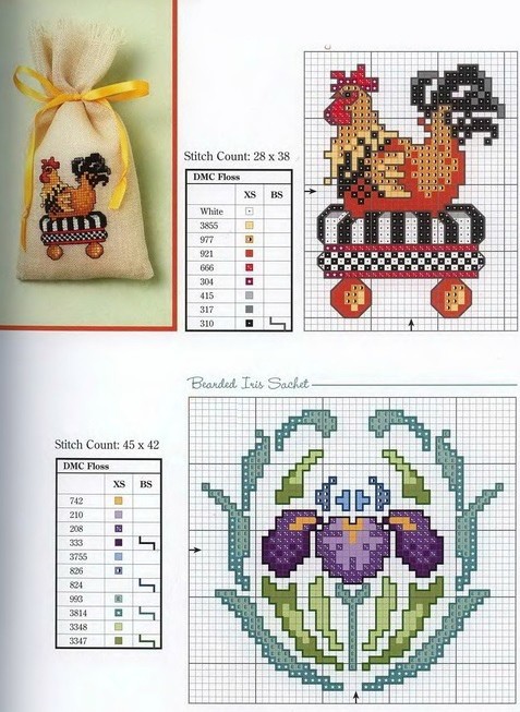 Вышивка крестиком: миниатюры