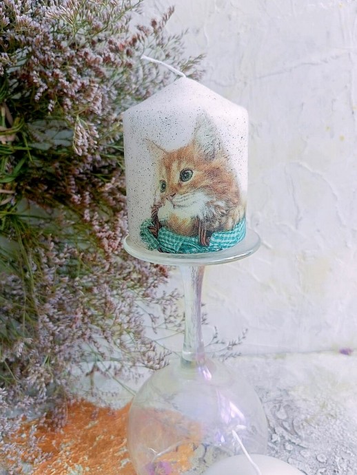 Декупаж свечей