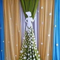 Идеи для праздничного оформления штор