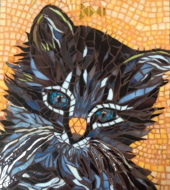​Идеи мозаики с кошками