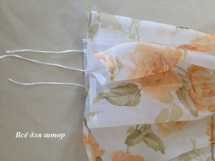 Как красиво оформить верх гардин своими руками