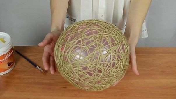 Корзинка из ниток