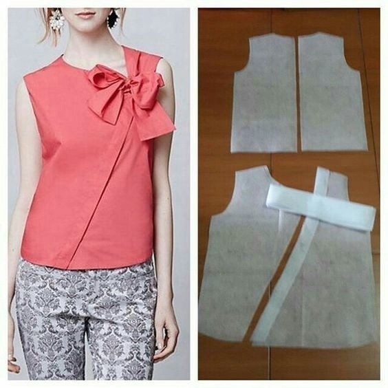 Блузы сложного кроя