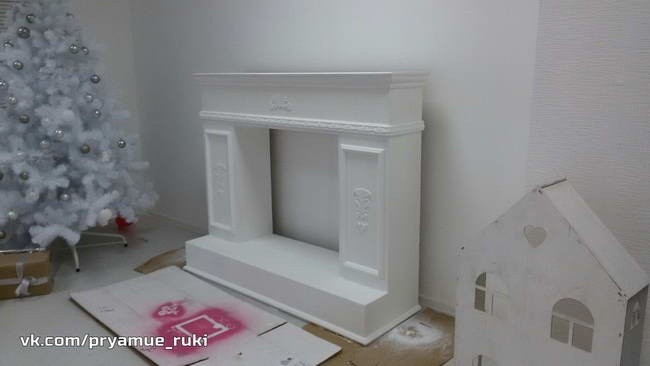 Белый фальш-камин