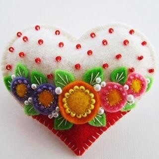 Фетровые сердечки