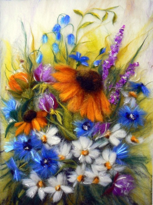 Картины из шерсти: идеи для вдохновенного творчества