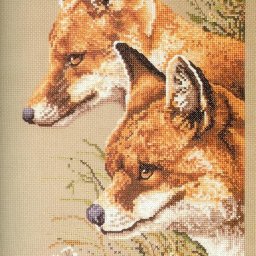 Вышиваем лисичек