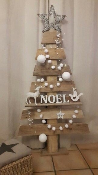 Нарядные елочки из простых деревяшек