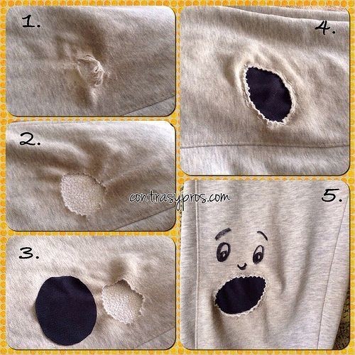 Оригинальное оформление дырок