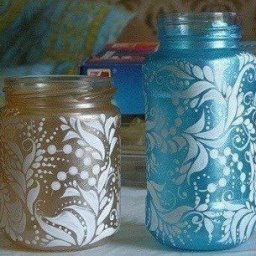 ​Роспись баночек и бутылочек: простой способ
