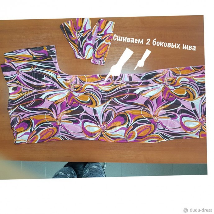 Шьём пляжную тунику в пол