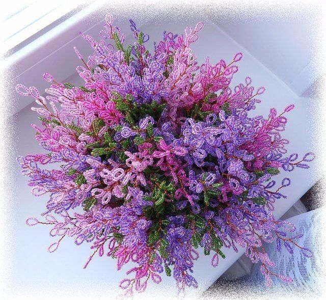 Вереск из бисера