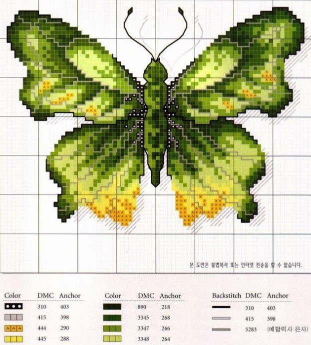 ​Вышиваем бабочек