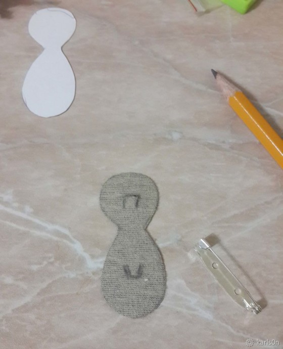 Изготавливаем брошь "Узорчатый жучок"