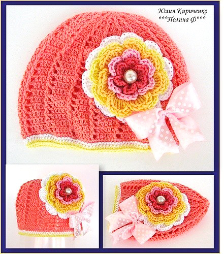 Красивейшие хлопковые шапочки для деток от солнца и не только: идеи