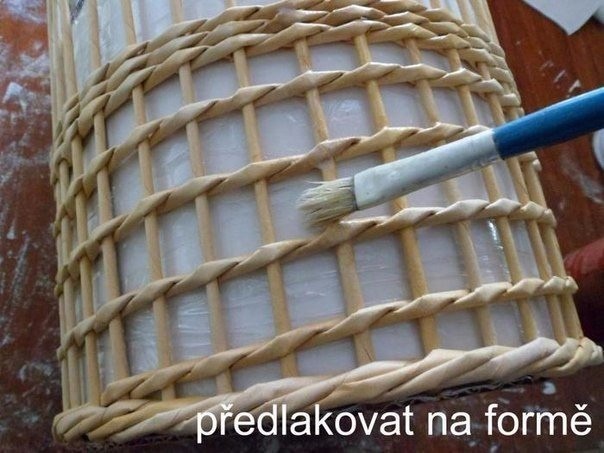 Воздушная корзинка из газет Воздушная корзинка из газет