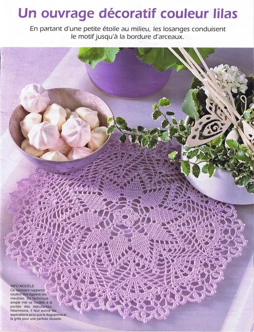 ​Шикарные вязаные салфетки