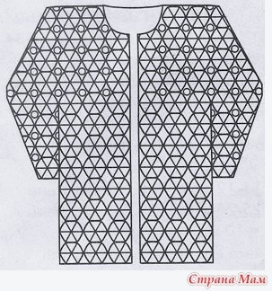 Ажурный кардиган из круглых мотивов Ажурный кардиган из круглых мотивов