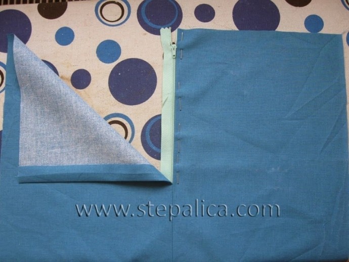 Молния под складку