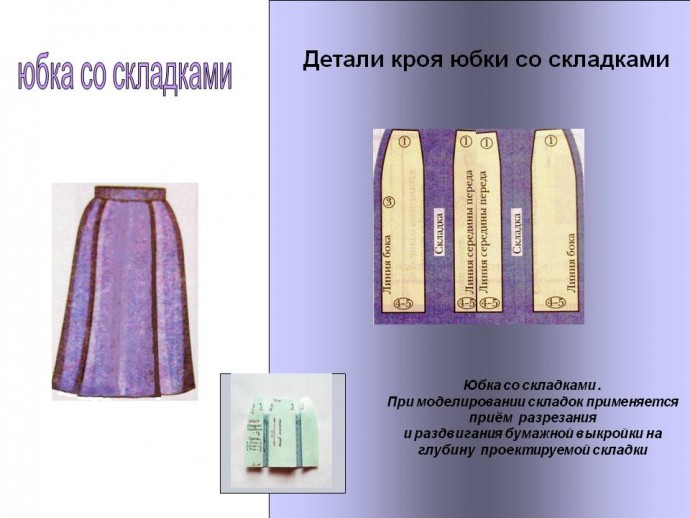 Моделирование юбок со складками