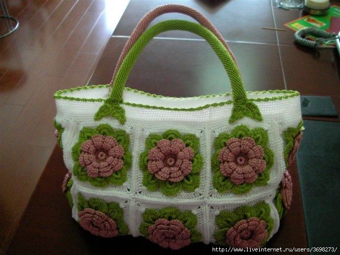 Невероятно красивая сумка крючком