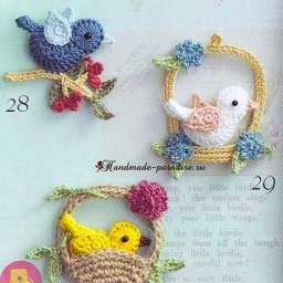 Птички крючком