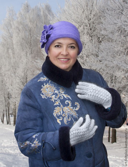 Роспись дубленки