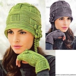 ​Вяжем весенние шапочки