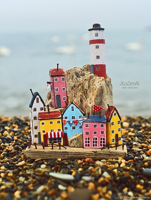 Деревянные города на ладони